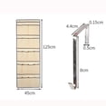 thumbnail image 5 of XMMSWDLA 20 Clear Large Pockets Over The Door Shoe Organizer Sturdy Oxford Fabric Hanging Shoe Rack Closet Shoe Holder Hanger, 5 of 6