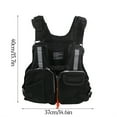 thumbnail image 4 of facefd Buoyancy Vest Adults Jacket Safety for Water Ski Wakeboard black, 4 of 6