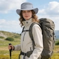 thumbnail image 6 of OZERO UPF 50+ Sun Hats for Women Men - Wide Brim Summer Mesh Hat UV Protection Packable Boonie Bucket Fishing Camping Safari Beach Hats for Ladies Hiking, 6 of 7
