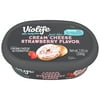 Violife Just like Cream Cheese Strawberry, Dairy-Free Vegan, 7.05 oz Tub (Refrigerated)