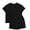 Black, variant on Asklazy Two Piece Sets for Women Summer Travel Vacation Outfits Pleated Short Sleeve Lounge Sets,Mother‘s Day,Orange,L