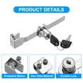 thumbnail image 4 of Uxcell Sliding Glass Door Lock, 6 Pcs Keyed Alike Showcase Lock No Drill Glass Door Lock Large Size, Silver Tone, 4 of 6