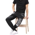 thumbnail image 4 of Mens Jogger Pants with Pattern Fleece Comfort Active Sweatpants, 4 of 6
