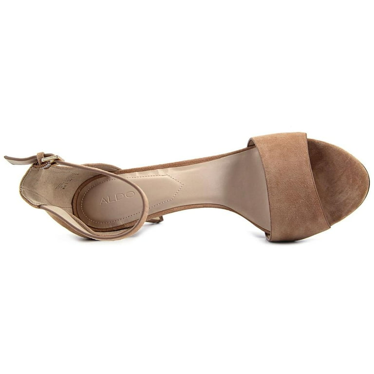 Aldo Melawet Women Open Toe Suede Nude Heels Walmart