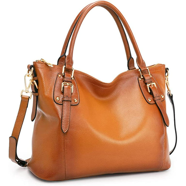 Genuine Leather Handbags for Women Medium Size Shoulder Tote Top Handle  Crossbody Bag Satchel Designer Ladies Purses