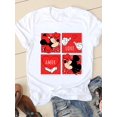thumbnail image 1 of Disney Cartoon Tee Shirt Mickey Mouse Women Short Sleeve Summer Spring Print Clothing Casual Fashion Graphic T-shirts4XL Gao Jinjia LED, 1 of 2