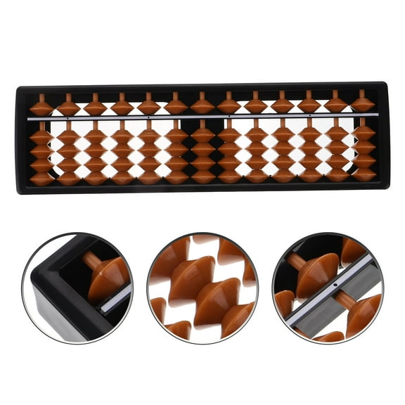 ROSENICE 1Set Abacus for Math Arithmetic Training for Students 11.6x2.4x0.6in
