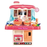 Heiyou 31pcs Kids Kitchen Toys for 3-6 Years Children's Educational Sound And Light Kitchen Toy Set For Girls Play House Simulation Spray Press Water