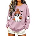 thumbnail image 6 of VKOYWKM Fall Halloween Sweatshirts for Women Ghost Graphic Sweatshirts Oversized Long Sleeve Crew Neck Pullover Holiday Party Sweatshirt, 6 of 6