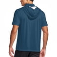 thumbnail image 5 of Hvyesh Men Big and Tall UPF 50+ Sun Protection Shirt with Mask Lightweight Short Sleeve Hooded Cooling Hiking Fishing Shirts, 5 of 9