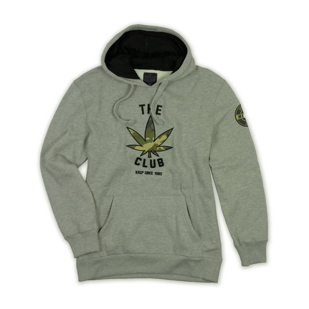Ecko Unltd. Sudadera con capucha Krispy Club para hombre, gris, pequeña Ecko Unltd. Sudadera