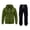 Army Green, variant on Men's Tracksuits Cargo Jogger Set Full Zip Hoodie & Elastic Waist Pants 2 Piece Outfits Casual Athletic Clothing for Hiking