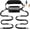 Black/Silver Gray, variant on Philowng Dog Retractable Leash, Adjustable, Green