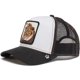 thumbnail image 4 of ZHAOCHENG Utförsäljning Djur Gorra de béisbol Solskydd Mesh Broderad Trucker Hat Silver fox Negro, 4 of 5
