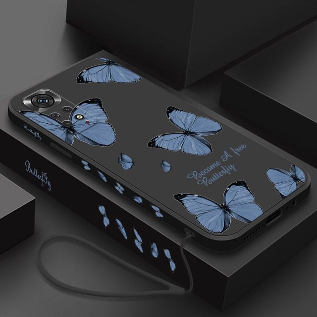 Funda de teléfono de mariposa Retro Para Xiaomi Redmi Note 11 Pro 12 Pro Plus 12 Turbo 5G 10 8 9 Pro Max 9t 10s 9s, funda de silicona Original Fivean unisex