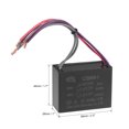 thumbnail image 3 of Uxcell 4.5/6/6uF 350V AC 5 Wires CBB61 Ceiling Fan Capacitors 2 Pack, 3 of 7