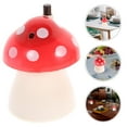 thumbnail image 2 of Miangastore Mushroom Shaped Toothpick Holder Red ABS 4Pcs 3.7X2.8X2.6In, 2 of 8