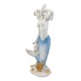 thumbnail image 4 of Capiz Blue Ombre Tail Nautical Mermaid With Conch Shell By Sea Coral Reef Statue, 4 of 4