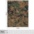 thumbnail image 2 of Fleece Soft Throw Blanket Marpat Camouflage Blankets Lightweight Flannel Plush Fuzzy for Sofa Couch Bed Livingroom Chair Car Travel 50X60 in, 2 of 6