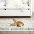 thumbnail image 5 of Everwash Treasure Lina Traditional Medallion Machine Washable Indoor Area Rug, Ivory/Blue, 5'2"x7'2", 5 of 10