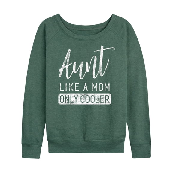 Instant Message - Like A Mom Only Cooler - Women's Lightweight French Terry Long Sleeve Shirt