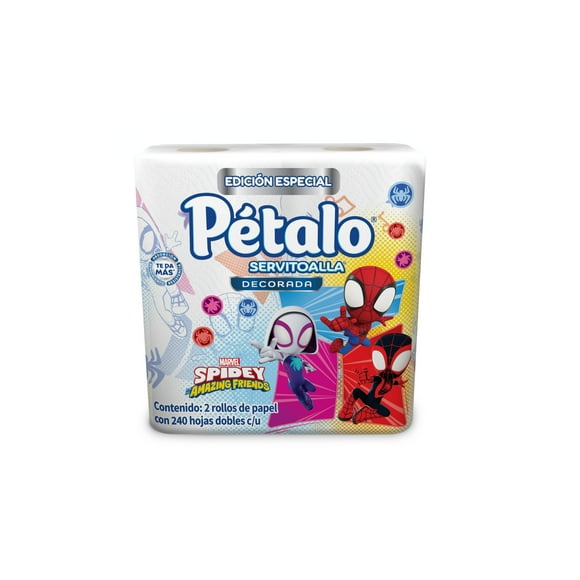 Servitoalla Pétalo Spidey 2 Rollos con 240 Hojas Dobles