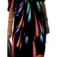 thumbnail image 4 of FASHIONWT Women Plus Size Sexy A-Line Half Sleeve Print Knee Length Slash Neck Dress, 4 of 4