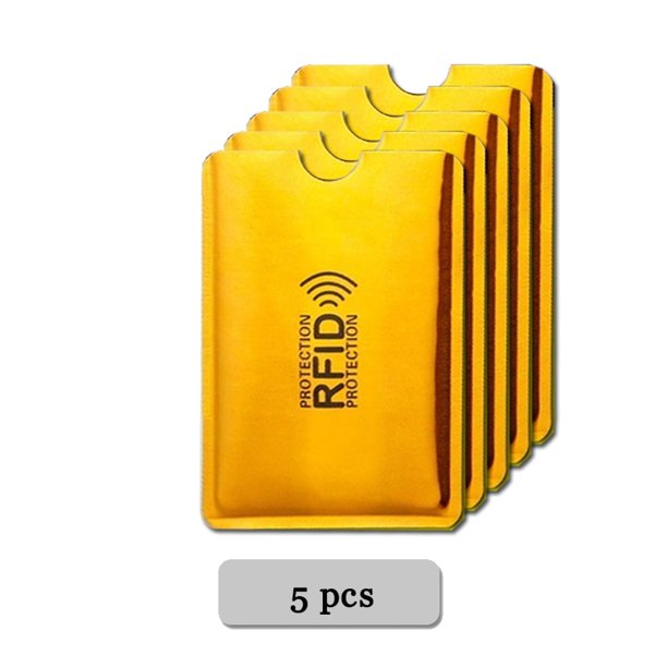 5-20 piezas de aluminio Anti Rfid tarjetero NFC bloqueo lector bloqueo Id banco tarjetero funda protectora Metal tarjetero Dengxun unisex
