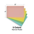 thumbnail image 4 of Staples 4" x 6" Index Cards Lined Assorted Colors 900/Carton ST51000-CCVS, 4 of 5