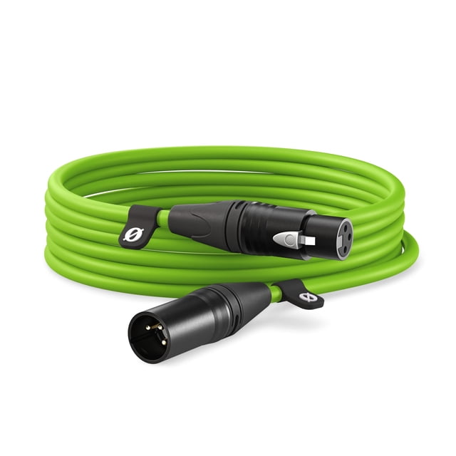 Cable XLR Rode XLR-3 Premium de 3 m para micrófonos (verde)