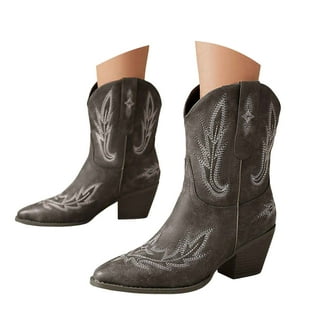 UngA Womens Cowboy Boots Mid-Calf Cowgirl Boots Cowboy Western