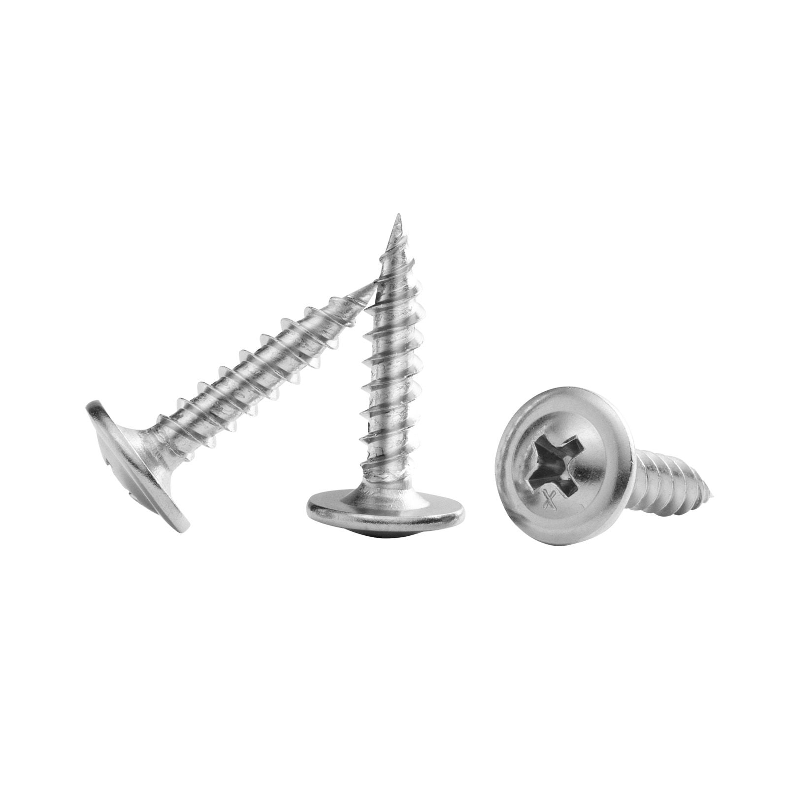 #8 x 3/4 inch self-drilling screws 300 pcs/box, stainless steel gypsum board wood screws, high hardness wall anchor set, with cross drill bit, household hardware tight