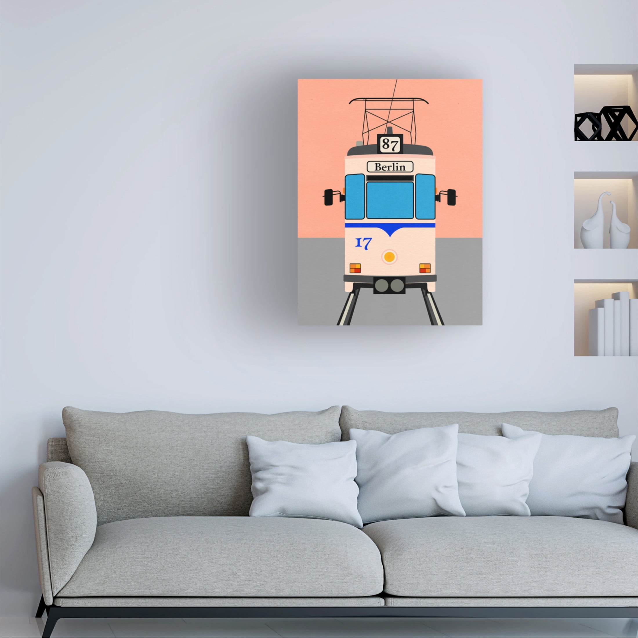 Trademark Fine Art Rosi Feist Berlin Tram Canvas Wall Art