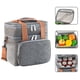thumbnail image 1 of Bolsa térmica doble grande para el almuerzo; bolsa para congelador resistente y a prueba de fugas, para hombres, mujeres y adultos que trabajan, 1 of 4