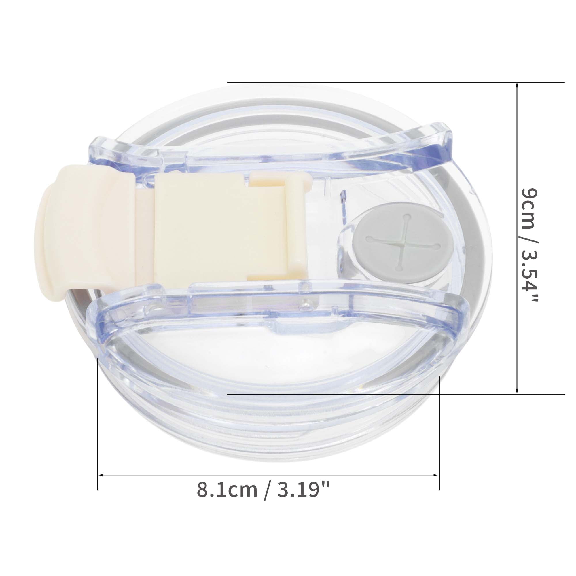 Unique Bargains 1 Pc Washable Tumbler Lid Cream White