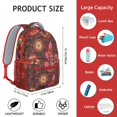 thumbnail image 2 of Exotic Paisley Artwork Waterproof Backpack - Vintage Boho Design & Spinal Support for Students, 2 of 6