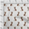 thumbnail image 1 of oneOone Tissu en Coton Flex Imprimé Chat Ikat 40 Pouces de Large, 1 of 1
