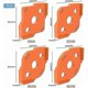 thumbnail image 2 of Lot of 4 Jig for Wood Router On Table. R5 - R40 Template Work Cutout Corner Radius Routing Accessories. Half Circle Ripper Guide Jig (Orange), 2 of 4