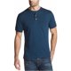thumbnail image 2 of Camiseta henley texturizada resistente a la intemperie para hombre, azul, mediana Weatherproof  henley, 2 of 2