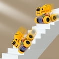 thumbnail image 2 of DEELLEEO Construction Truck Toy Push and Go Car Toys for Boys and Girls, Friction Powered Toy Car Set Include Crane Mixer Excavator Barricade Props, 2 of 6
