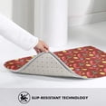 thumbnail image 4 of Shrimp Lemons Red Front Door Mat, Indoor Mats for Bedroom Bathroom Kitchen, Floor Mat Non-Slip, Soft Carpet Floor Cover Machine Washable Entryway Mat - 20x31.5in, 4 of 5