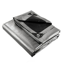 Gymnture Black Outdoor Canopy Tarp for Plants - Heavy Duty Rainproof Cover