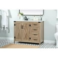 thumbnail image 2 of Elegant Decor Grant 42" Aluminum MDF Single Bathroom Vanity in Natural Oak, 2 of 8