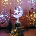 2Pcs Flameless Pumpkin Candles Light Flash Christmas Tree Topper