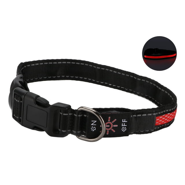 Dog Luminous Collar, Bite Pet LED Collar For Cats For Dogs For Outdoor