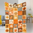thumbnail image 3 of Fall Throw Blanket Autumn Pumpkin Maple Leaves Blanket Halloween Fleece Throw Blankets Super Soft Warm Cozy Flannel Throws Blanket Fall Decorative Blankets for Couch Sofa Bed 60X80, 3 of 7