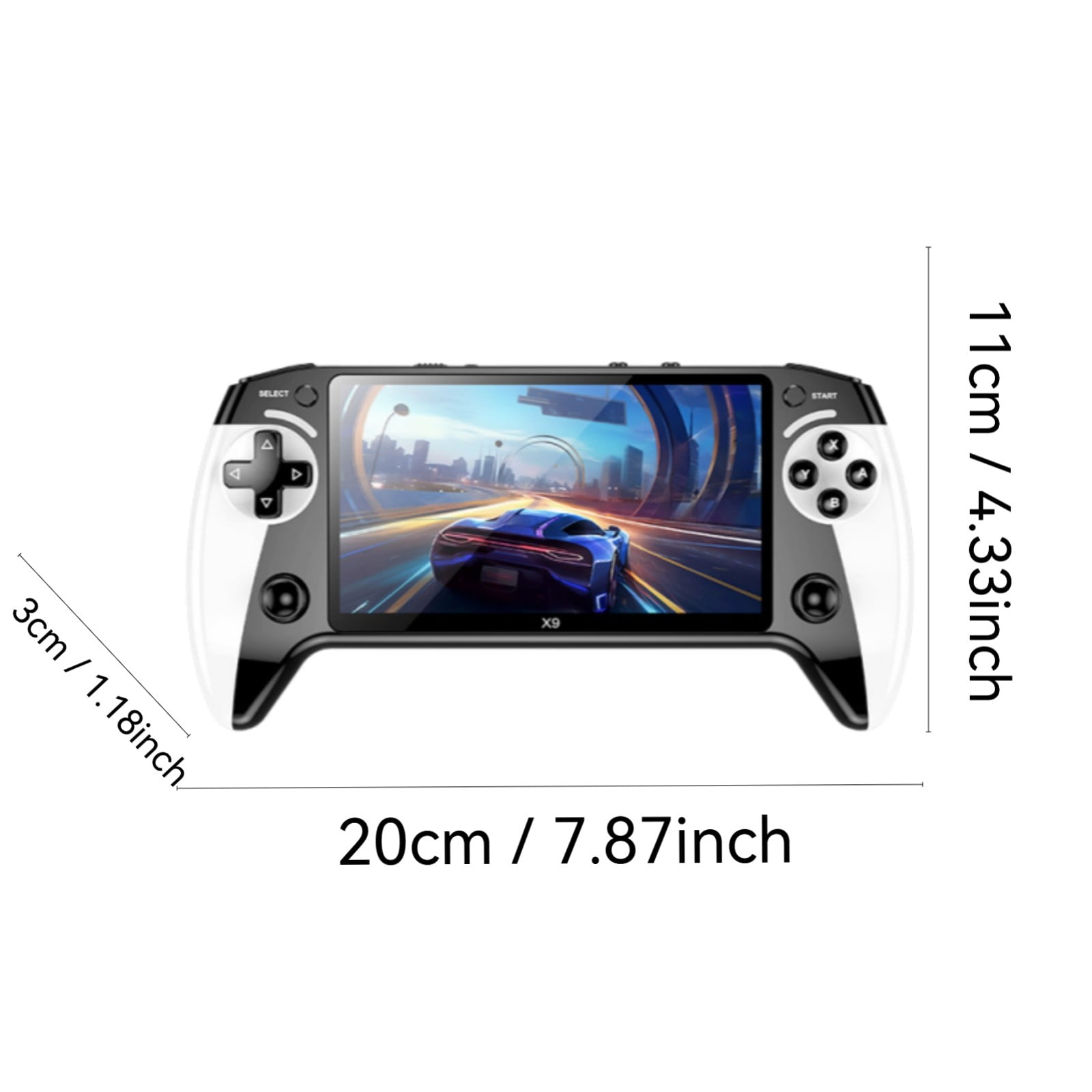 X9 Handheld Game Console 1500mAh Battery Capacity Supports 128GB 5.5 Inch Screen Supports Multiple Game Formats And Button Operation.