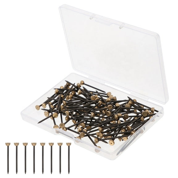 Raindrops 120 Pieces Black Round Photo Frame Hanging Hooks Nails for Wall Decoration and Home Display