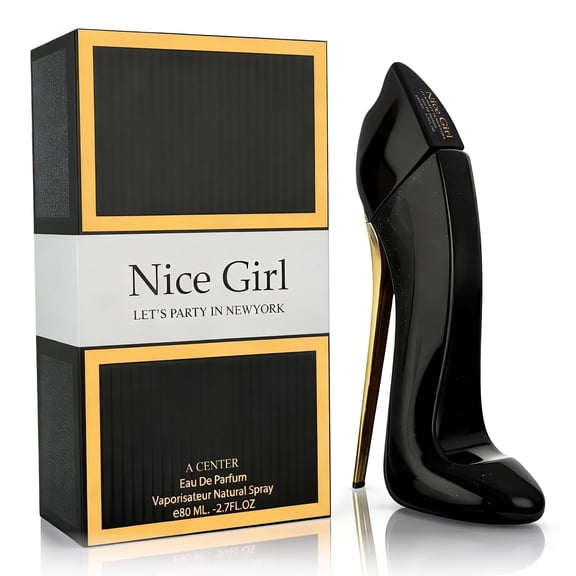 Nice Girl Black Eau de Parfum, Luxury Perfumes for Women,Notes of Almond, Jasmine Sambac, Musk, Cocoa, and Tonka Bean 2.7 oz (100ml) Spray