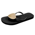 thumbnail image 5 of Heart Flip Flop for Women 2025 Waterproof Beach Pool Swim Spa Memory Foam Slip on Sandals for Indoor Outdoor, 5 of 7